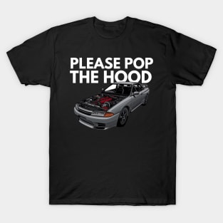 Pop the hood ( Skyline GTR R32 ) T-Shirt